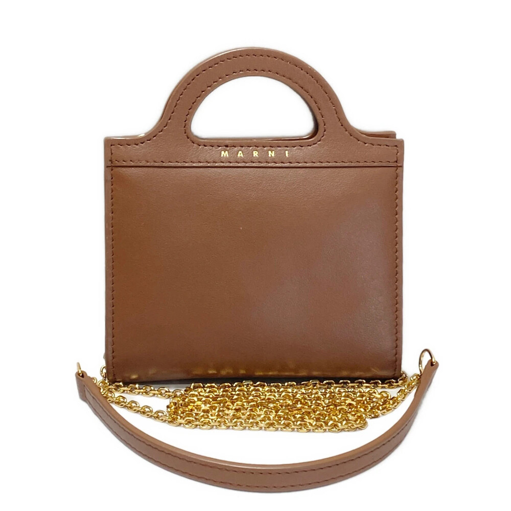 Marni Tropicalia Dark Brown Calf #360611M54B